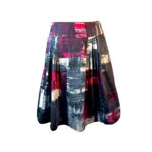 Anthropologie IPSA water color print skirt